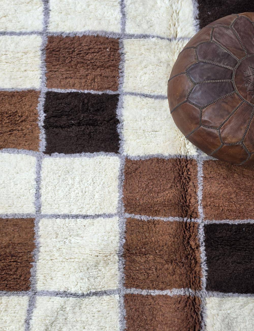 Moroccan Checkerboard Rug - 300 x 259 cm