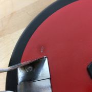 Lampe de bureau articulée Aluminor grand modèle, rouge