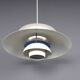 Louis Poulsen PH5 white hanging lamp, 1970s