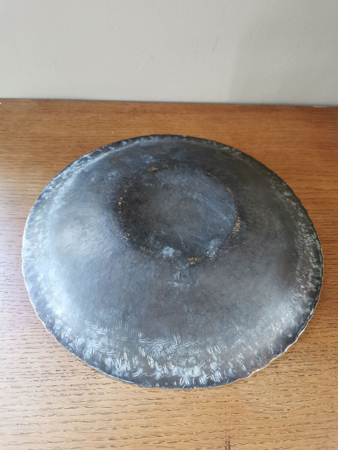 Art Deco cut in hammered solid brass