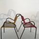 Paire de fauteuils scoubidou pour extérieur