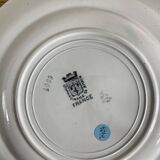 6 antique earthenware dessert plates from Saint Amand.