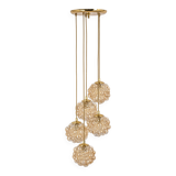 Grand cascading bubble glass chandelier Limburg, Germany, 1970s.