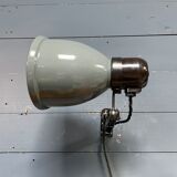 Industrial Fabrilux wall lamp with gray enamel shade