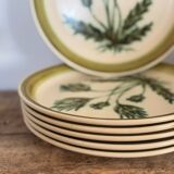 Herbier Gien stoneware plates
