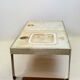 Table basse céramique / chrome — Jean Gregorieff, France, 1970s