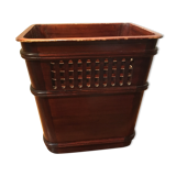 English-style mahogany desktop recycle bin