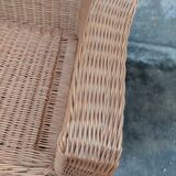 Rattan armchair manufacture 1950 large model