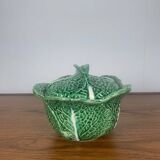 Green cabbage ceramic soup tureen, 1970/80