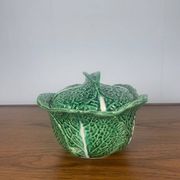 Soupière chou vert en céramique, 1970/80