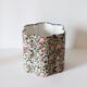 Flower-shaped lampshade printed with "English Garden" Flora.