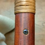 Vintage magazine holders 70's ~ rattan, burlap and wicker ~ France