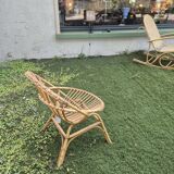 Small rattan armchair from the 60s