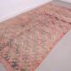 Pink Vintage Moroccan Rug 180 x 360 - Berber Wool Rug - Handmade Rug Boho