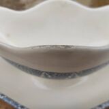 French vintage sauce boat, Salins E.C. Terre de Fer