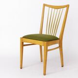 Paire de chaises vintage modernes du milieu du siècle des années 1950 – Bois de hêtre massif et bois frais