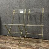 The invisibles: pair of folding chairs by Yonel LEBOVICI and Bernard Berthet