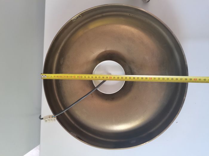 Italian brass wall lamp, diam. 39 cm