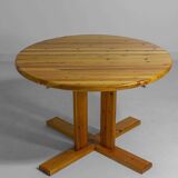 Extendable pine dining table by Rainer Daumiller, 1970s