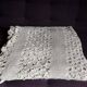 Hand crochet stitch white cotton bedspread