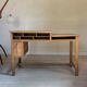 Vintage solid oak craft desk