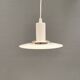 Une lampe suspendue minimaliste blanche de Lyfa Danemark, années 1980.