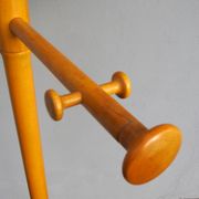 Scandinavian wooden coat rack by Nanna Ditzel