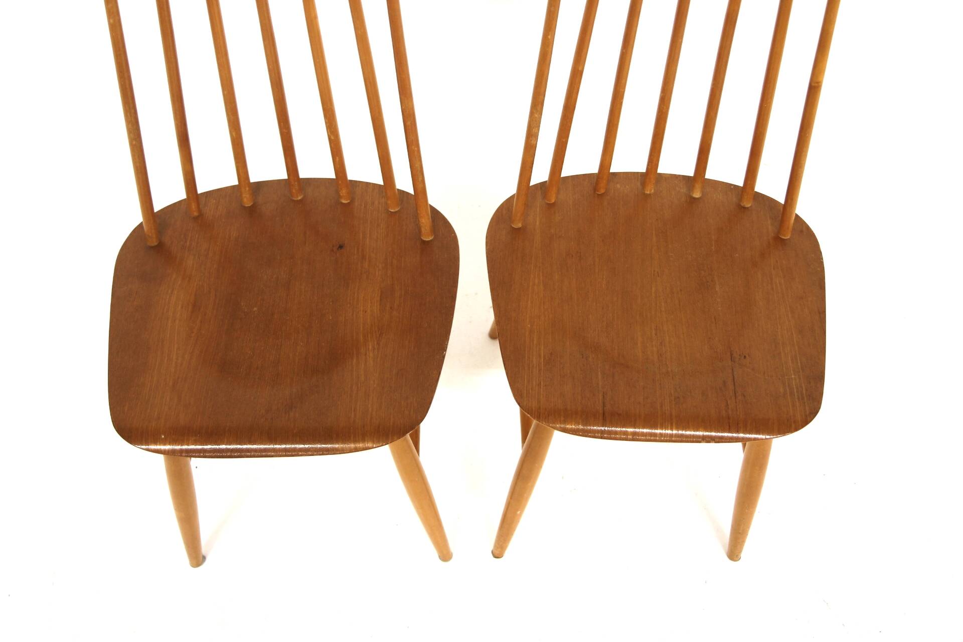 Set of 2 "Fanett" chairs in teak by Ilmari Tapiovaara, Sweden, 1960.