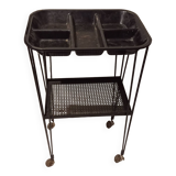 Eiffel feet serving table in the style of Mathieu Matégot