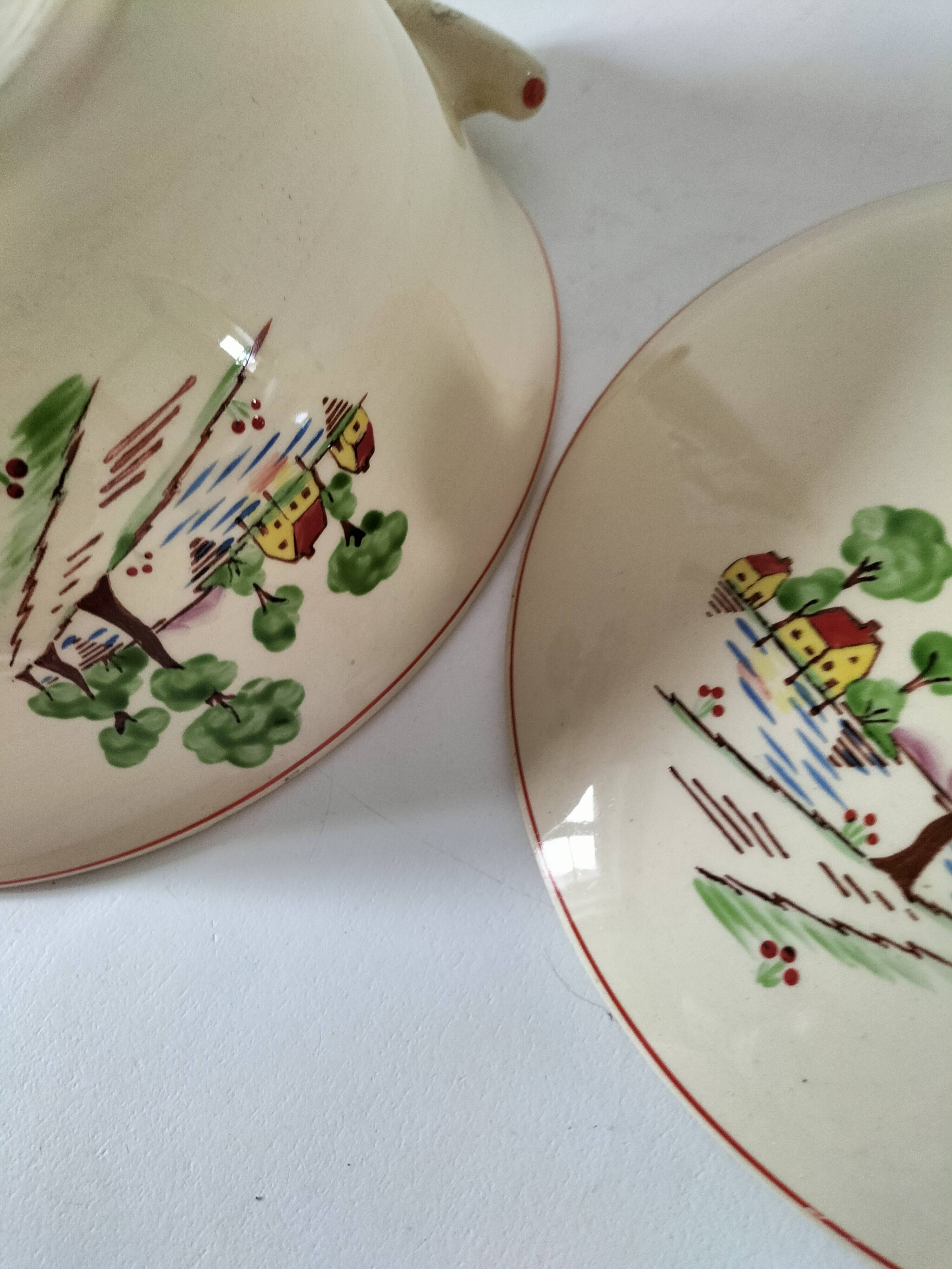 Old vegetable dish Moulin des Loups Orchies decoration My Countryside