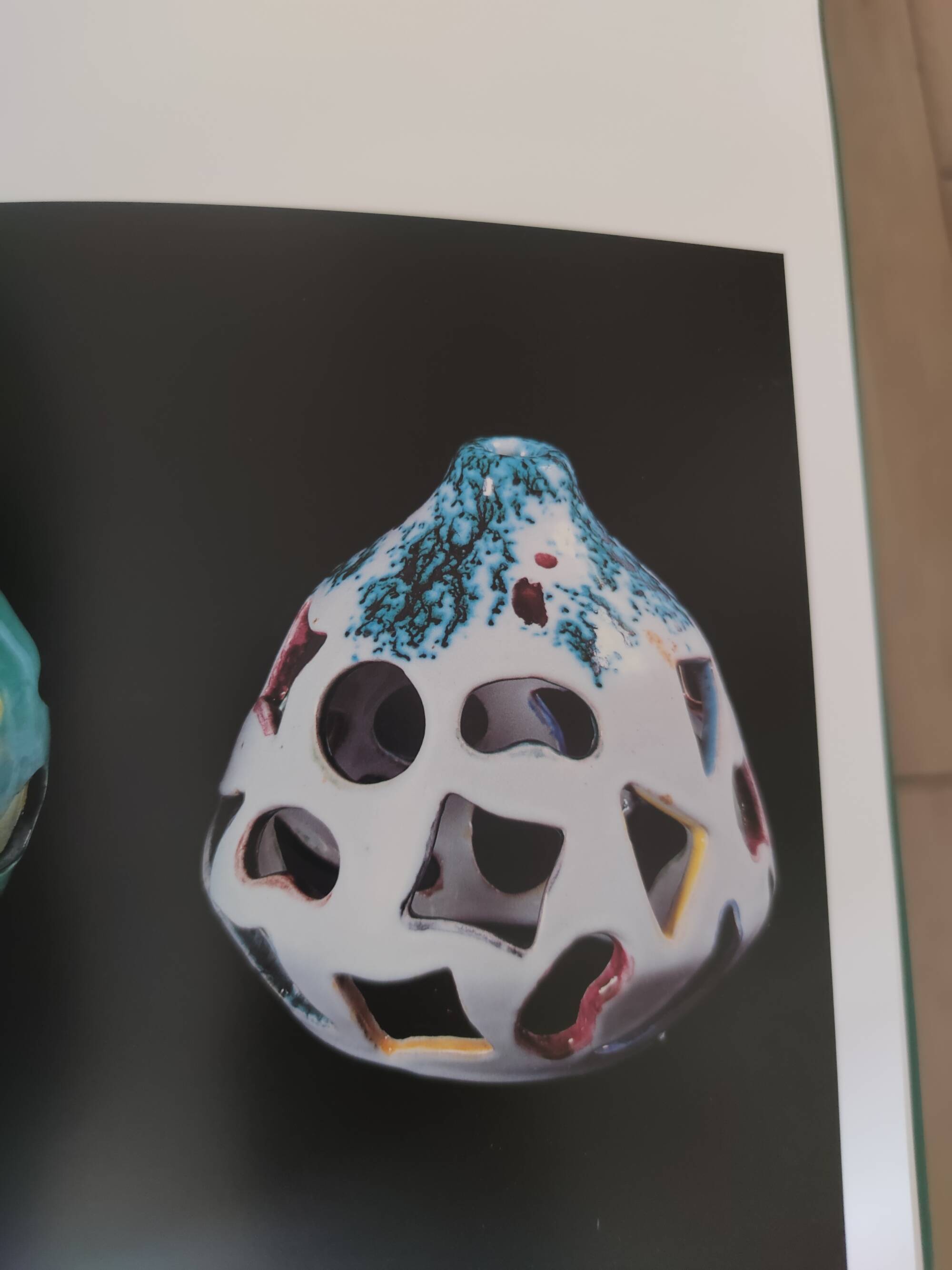 Chandelier with Cylindrical Ceramic Lampshades by Ceramiche Pucci, Italy