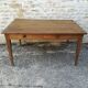 Oak farmhouse table two drawers