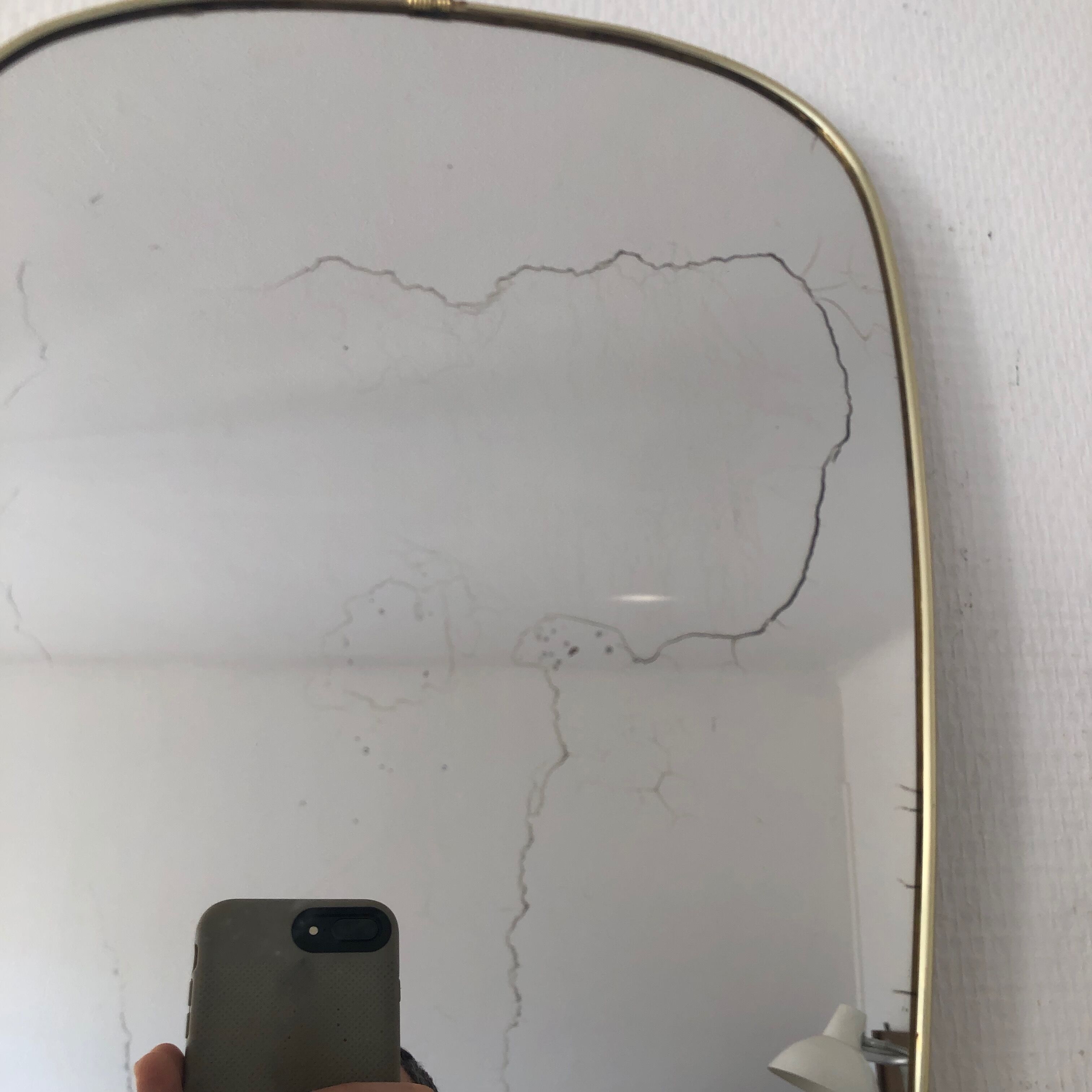 Vintage mirror  1960 - 39x26cm