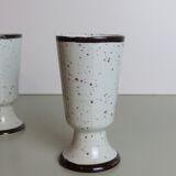 6 mazagrans in speckled sandstone