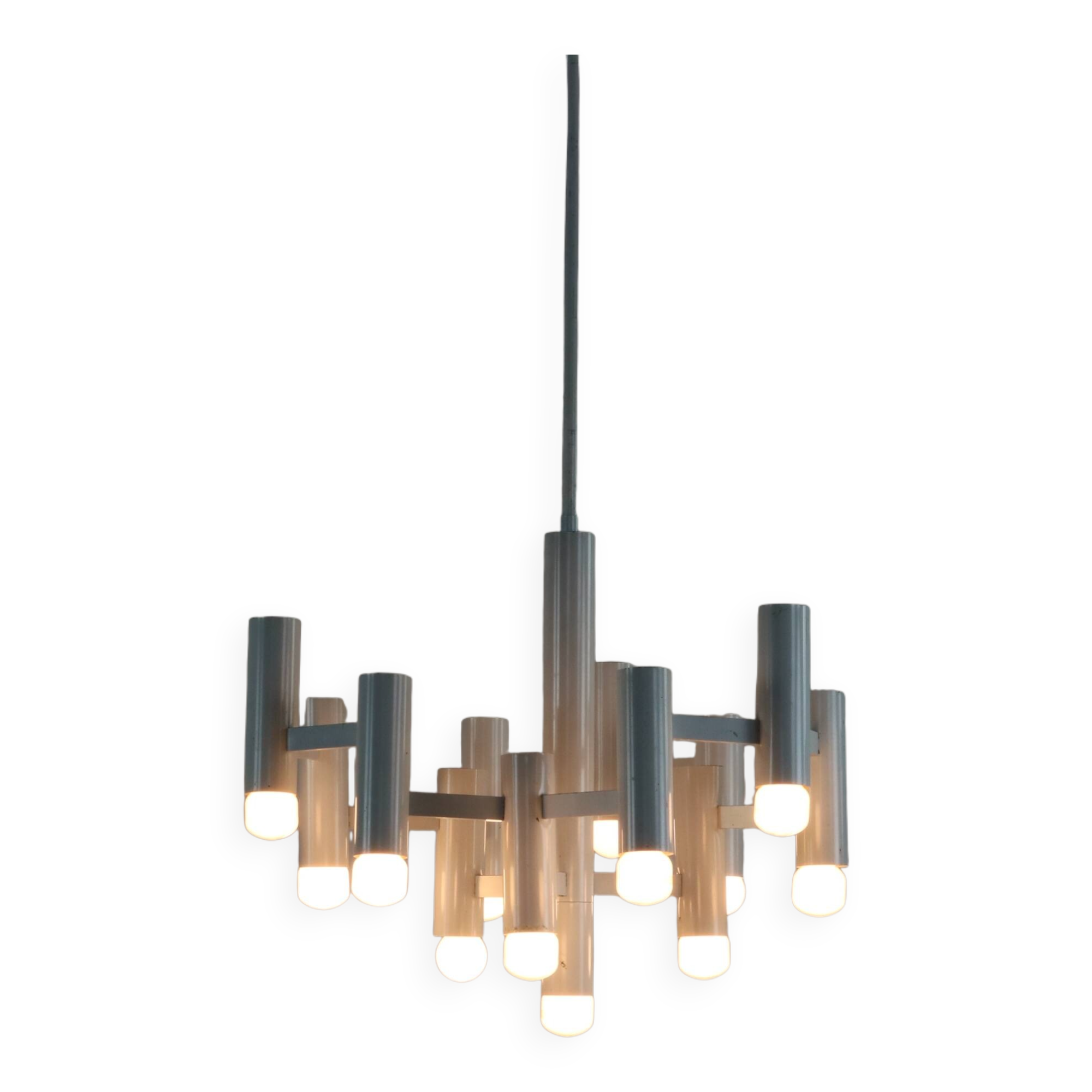 Midcentury design pendant lighting by Gaetano Sciolari