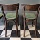 Suite de 4 anciennes chaises Bistrot Baumann Vintage Année 50