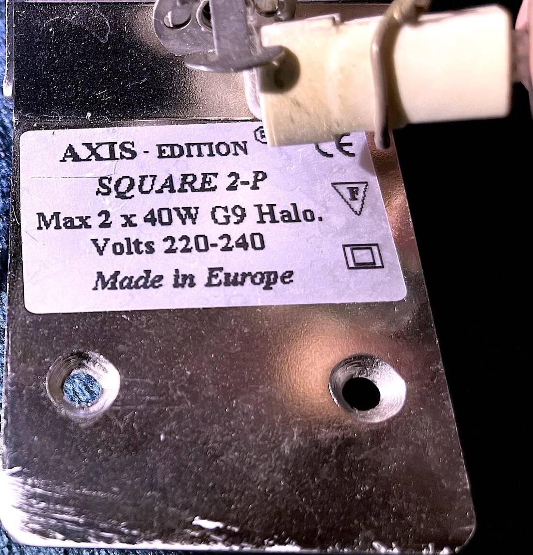 Four modern metal wall lights by Christophe Gevers for Axis71, Belgium