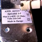 Four modern metal wall lights by Christophe Gevers for Axis71, Belgium