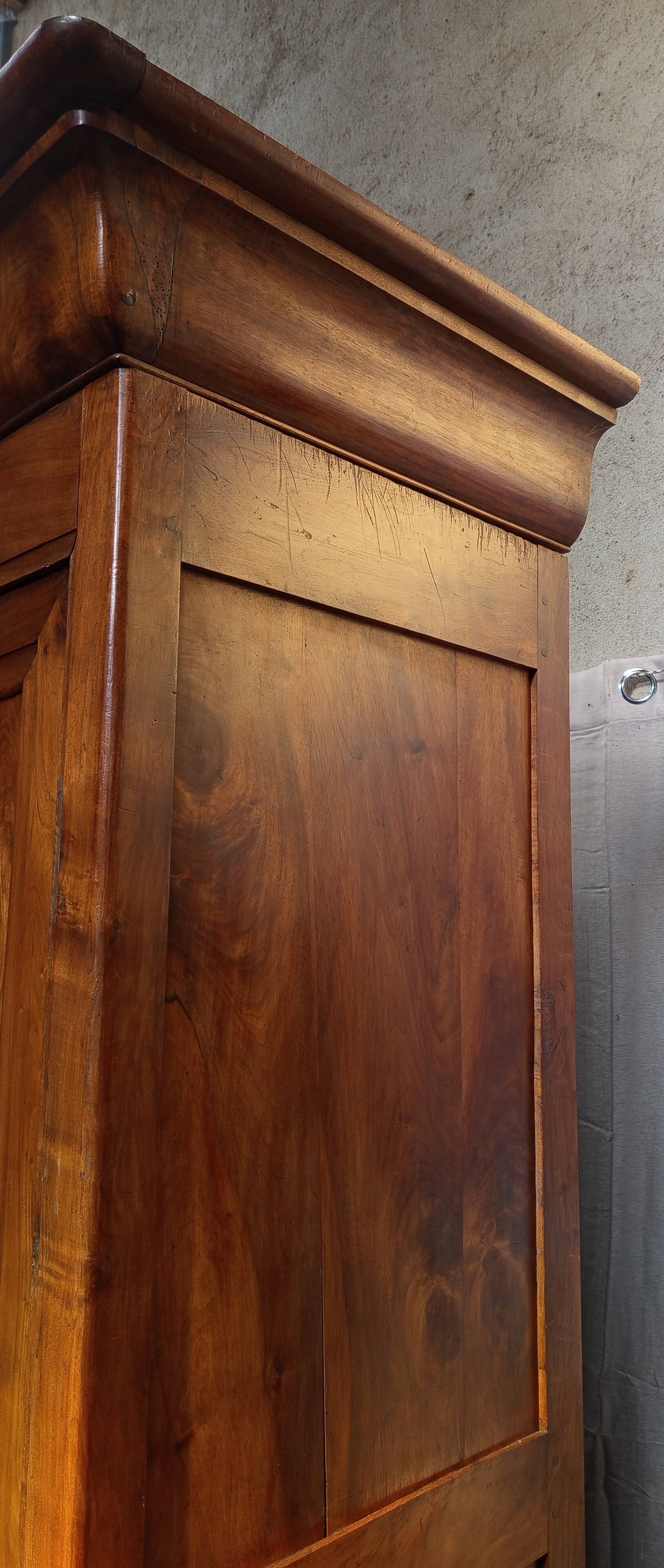Louis Philippe period walnut wardrobe