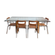 Italian architect's table Segis, 14 mm glass / wood / steel, fine year