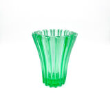 Art deco vase "absinthe green" – pierre d'avesns – france, 1930