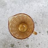 Molded glass pitcher
