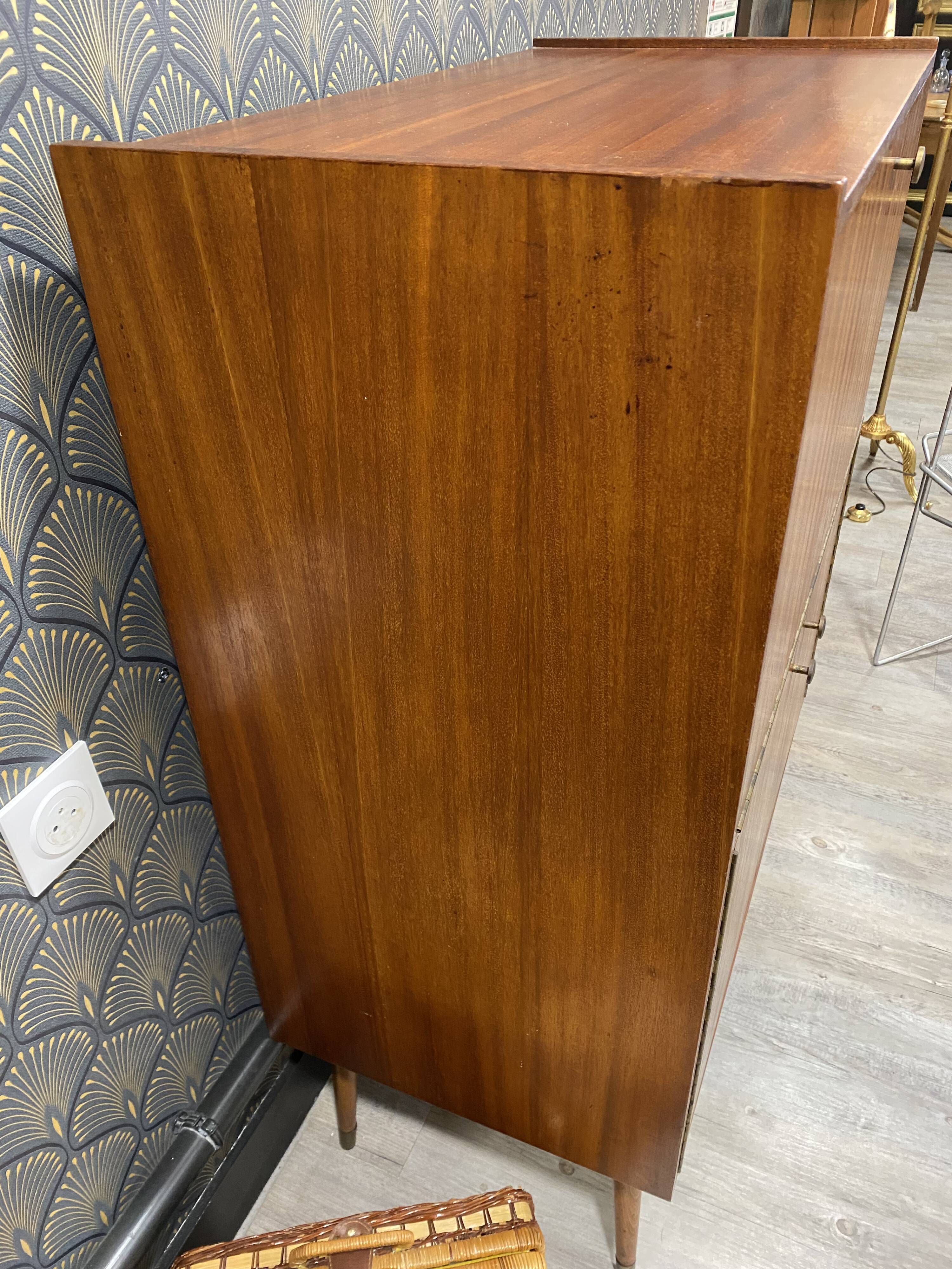 Vintage Scandinavian designer secretary in teak wood, 1960s