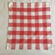 2 red/blue bistro napkins 45 x 43