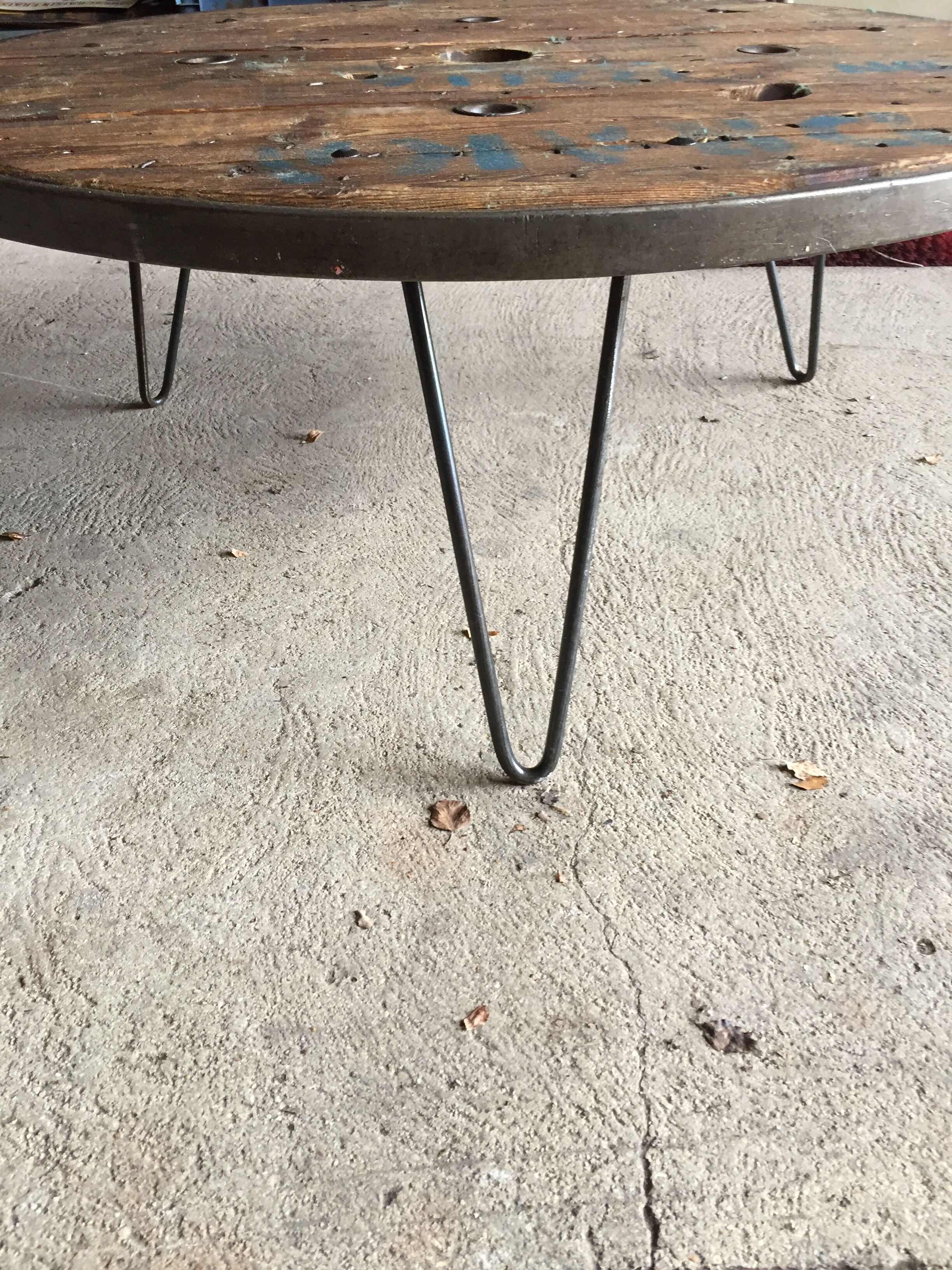 Industrial coffee table