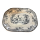 Plat Badonvillier décor asiatique