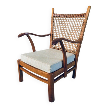 Modernist Easy Chair attributed to Bas van Pelt, Netherlands, 1930s