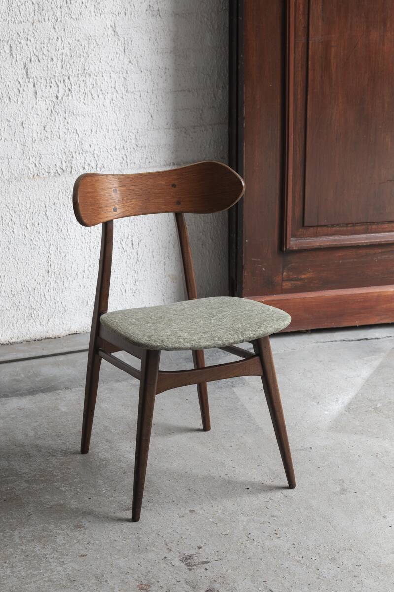 Set of 10 dining chairs 'Kastrup' by Louis van Teeffelen, Dutch design, 1960s