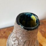 Vase Claude Hill Vallauris signé