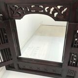 Vintage shuttered Indonesian mirror